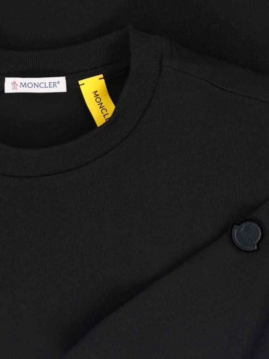 24FW 몽클레어 반팔 티셔츠 403 8C000 01 89AUG 999 Black - MONCLER