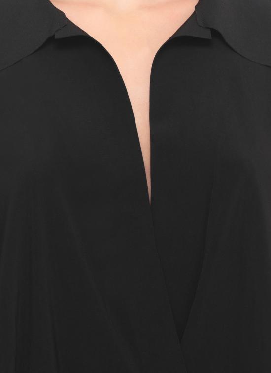 25FW 노마카말리 바디수트 티셔츠 KK321BPL183 001 Black - NORMA KAMALI