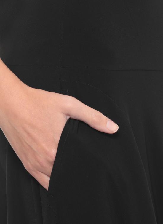 25FW 노마카말리 미디 스커트 KK329SPL014 001 Black - NORMA KAMALI