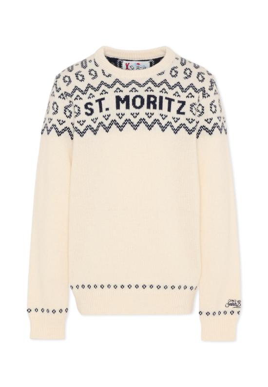 25FW [키즈] 세인트바쓰 캐시미어 니트 DOU0003 02384G GREY