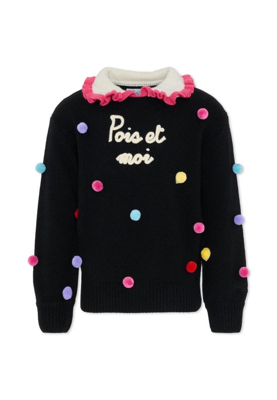 25FW [키즈] 세인트바쓰 니트/스웻셔츠 LVE001 01909G BLACK