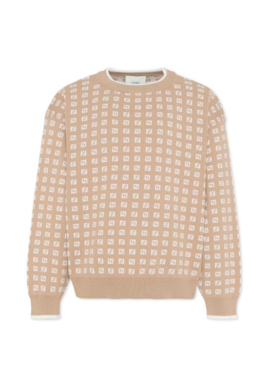 25FW [키즈] 펜디 니트/스웻셔츠 JUG205 AYMY F1UCS BEIGE