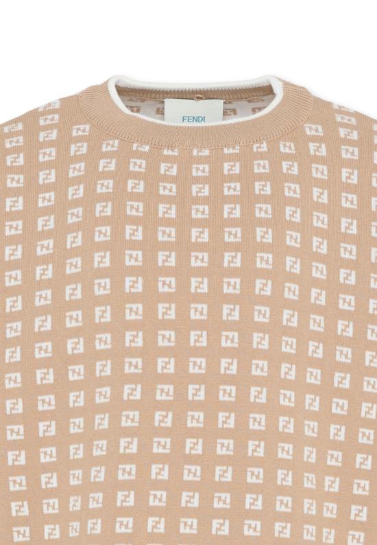 25FW [키즈] 펜디 니트/스웻셔츠 JUG205 AYMY F1UCS BEIGE - FENDI