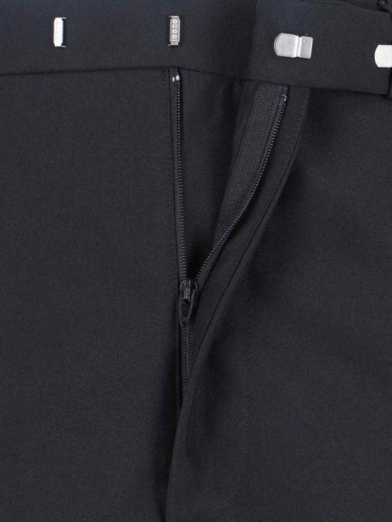 25FW 구찌 실크 트윌 팬츠 850090 Z7AYA1000 Black - GUCCI