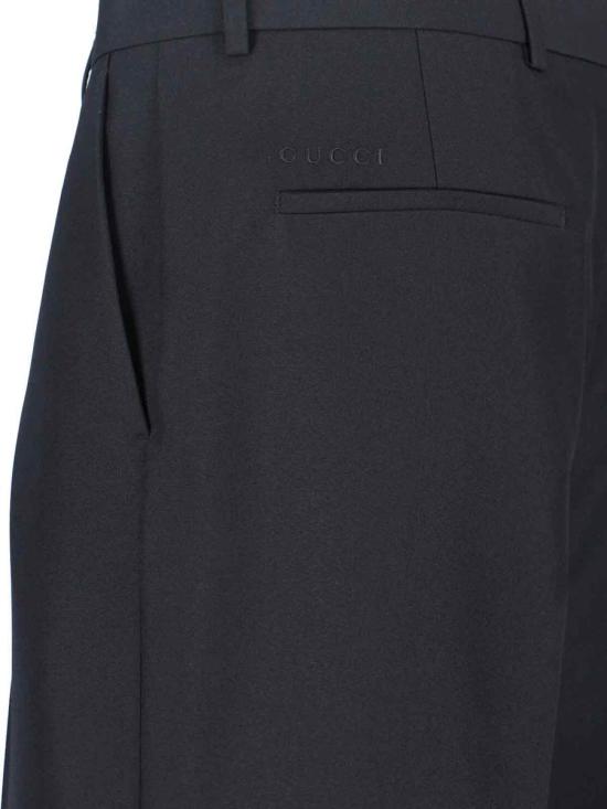 25FW 구찌 실크 트윌 팬츠 850090 Z7AYA1000 Black - GUCCI