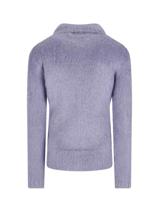 25FW 구찌 브러시드 울 모헤어 가디건 849729 XKE7O4139 Purple - GUCCI