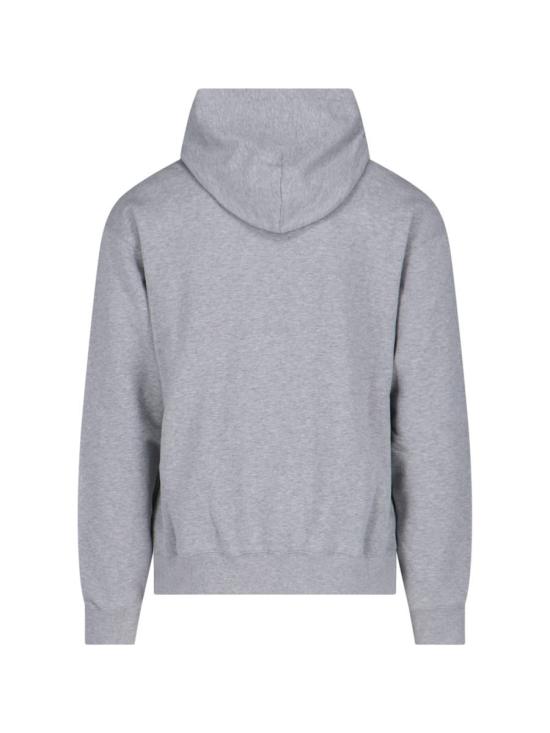 25FW 구찌 로고 프린트 후드 티셔츠 788771 XJGKP1048 GREY - GUCCI