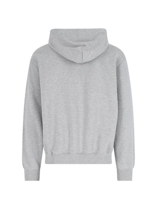 25FW 구찌 로고 프린트 코튼 저지 후드 티셔츠 788771 XJHDP1230 GREY - GUCCI