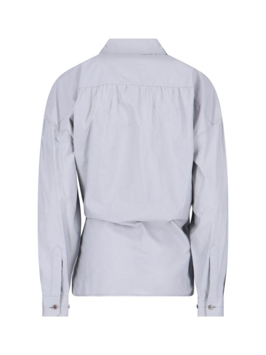 25FW 르메르 스트레이트 칼라 트위스트 셔츠 SH1141 LF1500BG219 GREY - LEMAIRE