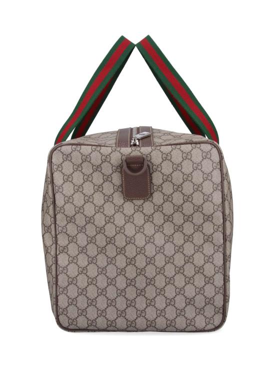 25FW 구찌 라지 더플백 스퀘어 웹 소프트 GG 수프림 758664 FACK7 9768 Beige - GUCCI