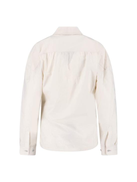 25FW 르메르 스트레이트 칼라 트위스트 셔츠 SH1141 LF1500WH048 WHITE - LEMAIRE