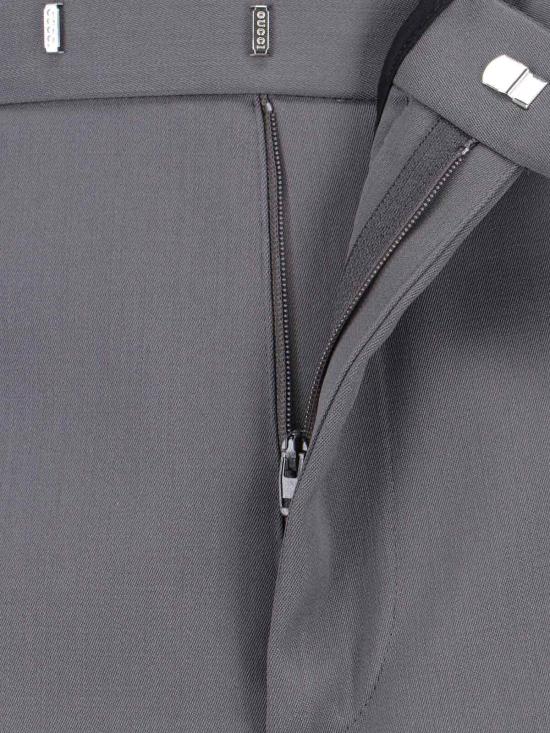 25FW 구찌 헤비 울 새틴 팬츠 850333 Z7AYB 1085 Grey - GUCCI