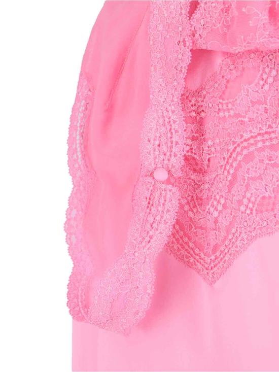 25FW 구찌 실크 새틴 드레스 839410 XUAM6 5426 Pink - GUCCI