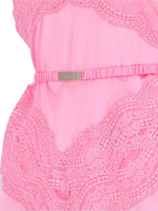 25FW 구찌 실크 새틴 드레스 839410 XUAM6 5426 Pink - GUCCI