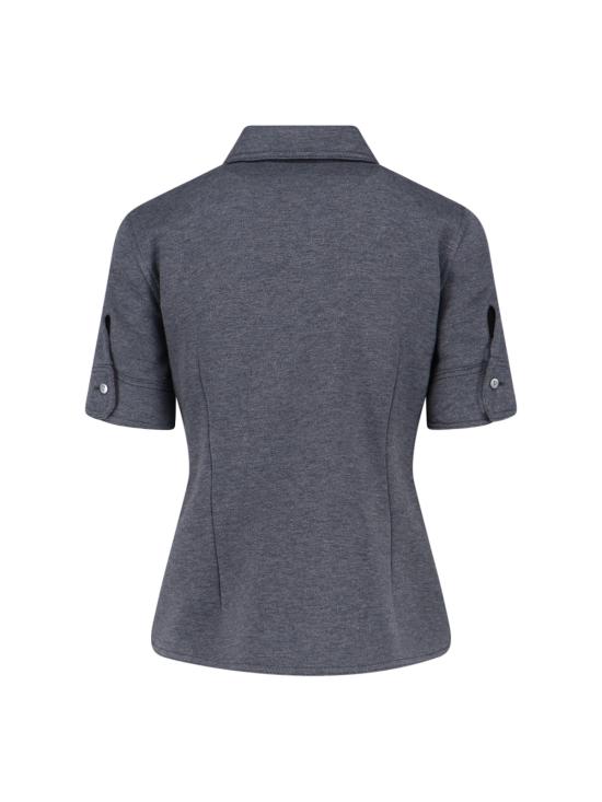 25FW 구찌 울 코튼 저지 셔츠 836442 Z7AY9 1088 Grey - GUCCI