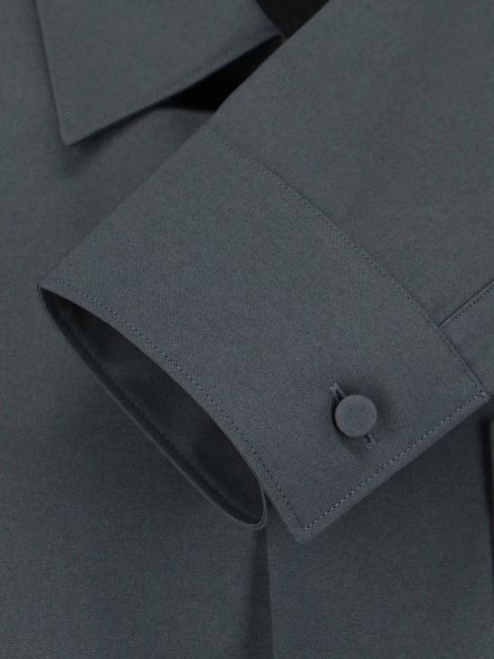 25FW 구찌 홀스빗 디테일 폴리에스터 트윌 셔츠 841624 ZAFKB1088 GREY - GUCCI