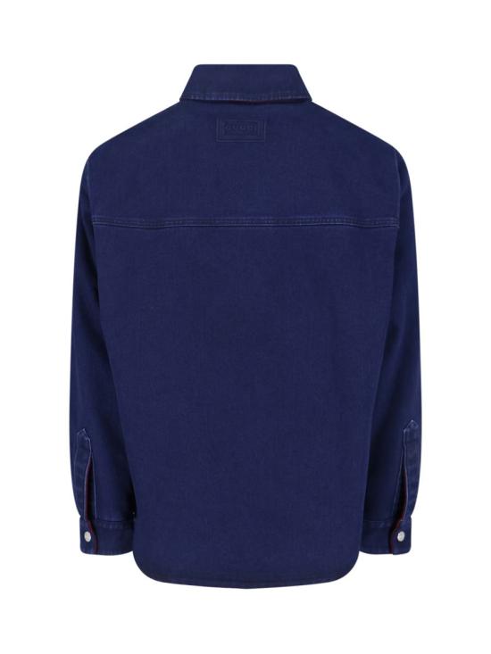 25FW 구찌 리버서블 데님 플란넬 셔츠 835282 XDDB64447 BLUE - GUCCI