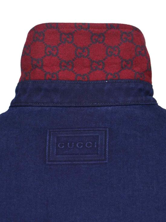 25FW 구찌 리버서블 데님 플란넬 셔츠 835282 XDDB64447 BLUE - GUCCI