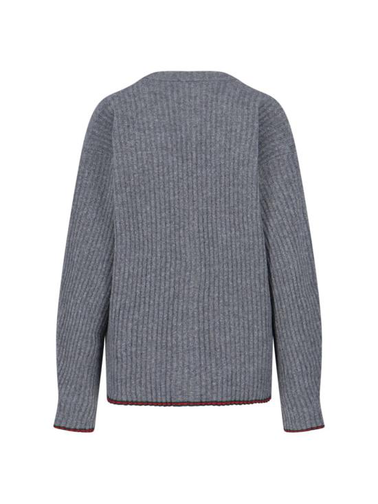 25FW 구찌 리브 펠터드 월 가디건 835979 XKEX61073 GREY - GUCCI