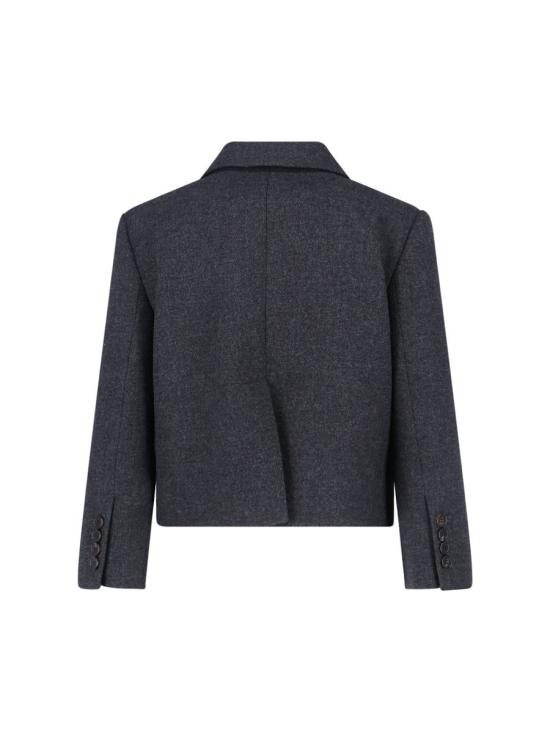 25FW 구찌 클래식 라펠 울 재킷 836720 Z7AXH1168 GREY - GUCCI