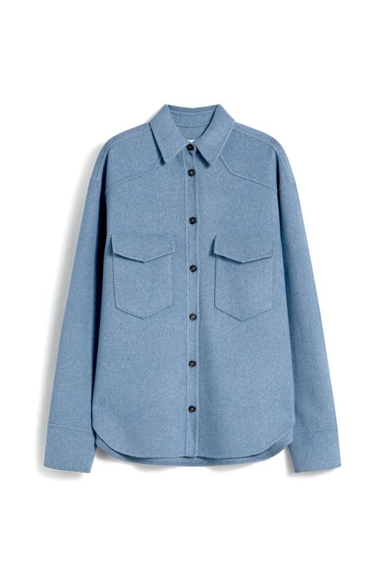 25FW 스포트막스 데님 셔츠 2522196023600001 CLEAR BLUE