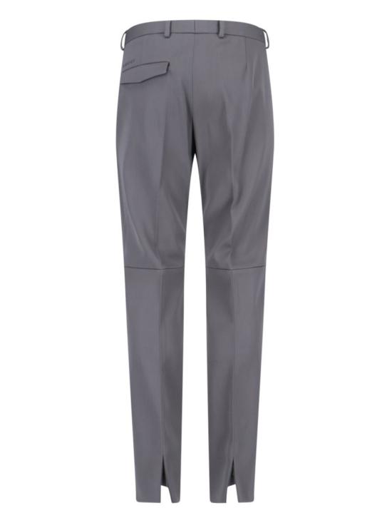 25FW 구찌 헤비 울 새틴 팬츠 850333 Z7AYB1085 GREY - GUCCI