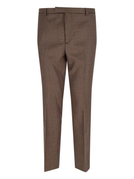 25FW 구찌 자수 하운드투스 울 팬츠 814299 Z7AQA2014 BROWN