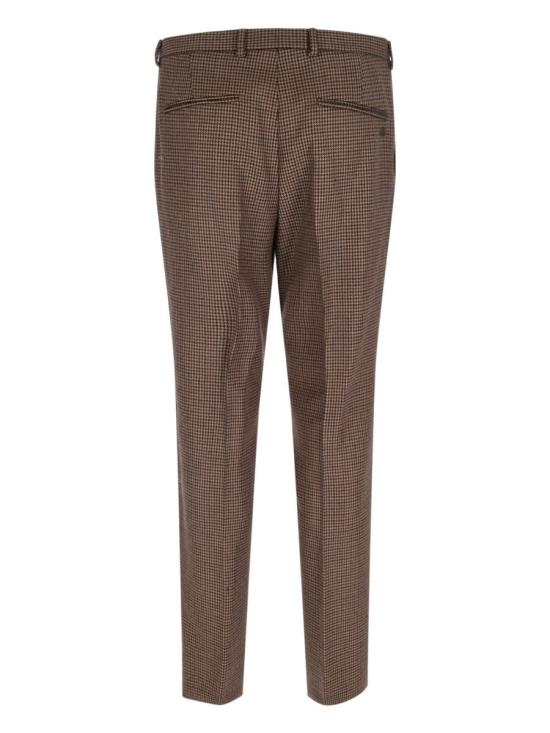 25FW 구찌 자수 하운드투스 울 팬츠 814299 Z7AQA2014 BROWN - GUCCI