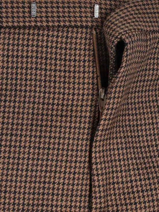 25FW 구찌 자수 하운드투스 울 팬츠 814299 Z7AQA2014 BROWN - GUCCI