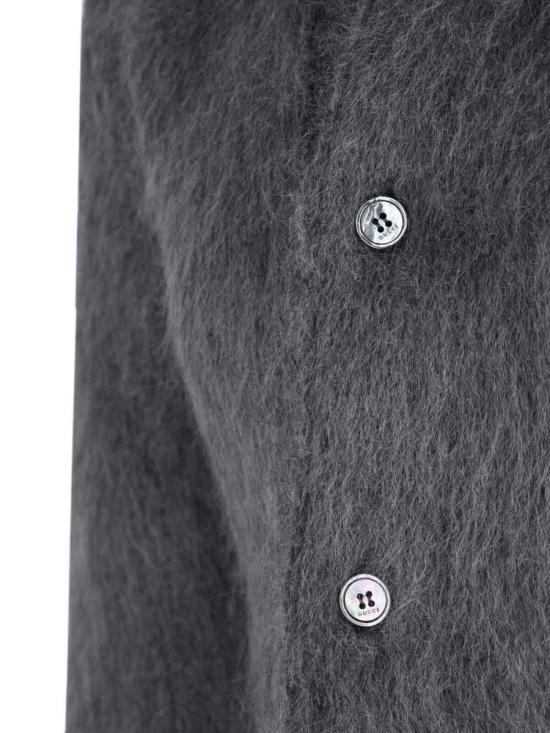 25FW 구찌 브러시드 울 모헤어 가디건 849729 XKE7O1087 GREY - GUCCI