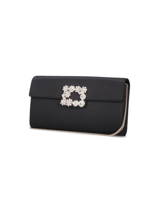 25FW 로저비비에 클러치/파우치 RBWAMFD0200RS0 B999 Black - ROGER VIVIER