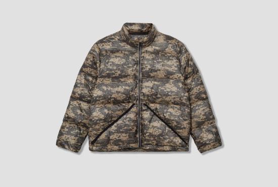 25FW 스투시 숏패딩 마이크로 립스톱 다운 모크 115877 위장