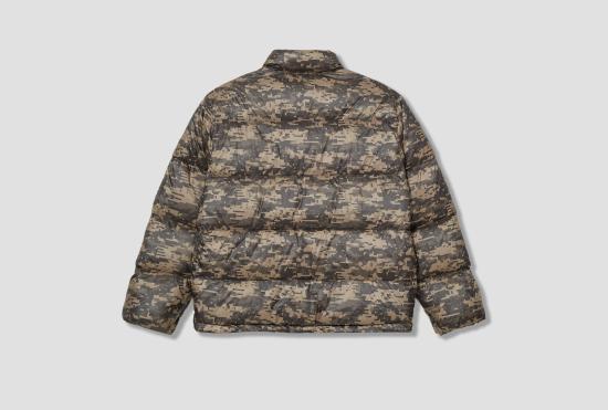 25FW 스투시 숏패딩 마이크로 립스톱 다운 모크 115877 위장 - STUSSY