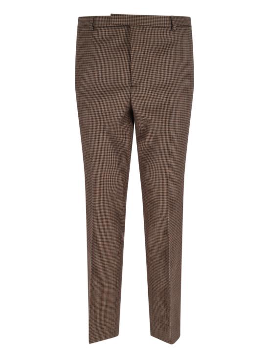25FW 구찌 자수 하운드투스 울 팬츠 814299 Z7AQA 2014 Brown
