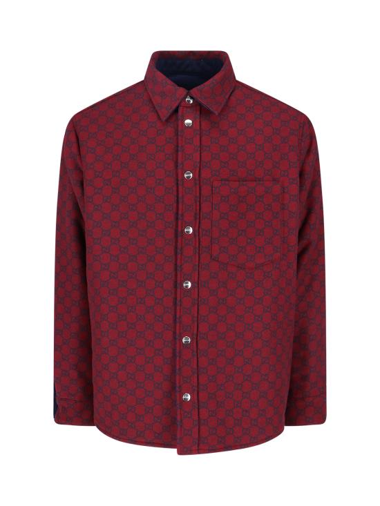 25FW 구찌 리버서블 데님 플란넬 셔츠 835282 XDDB6 4447 Blue - GUCCI