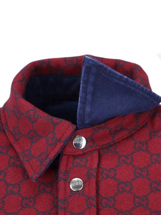 25FW 구찌 리버서블 데님 플란넬 셔츠 835282 XDDB6 4447 Blue - GUCCI