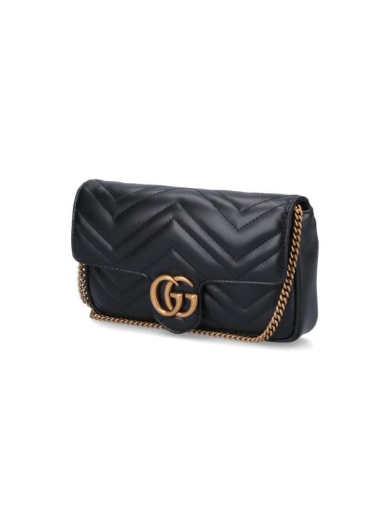 25FW 구찌 GG 마몽 스몰 크로스백 751526 AACCE 1061 Black - GUCCI
