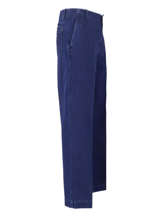 25FW 구찌 엠보스 라벨 워시드 데님 팬츠 835168 XDDA8 4447 Blue - GUCCI