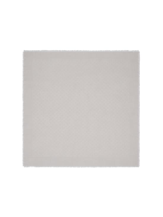 25FW 구찌 GG 울 실크 자카드 숄 809499 4G930 1400 Grey - GUCCI