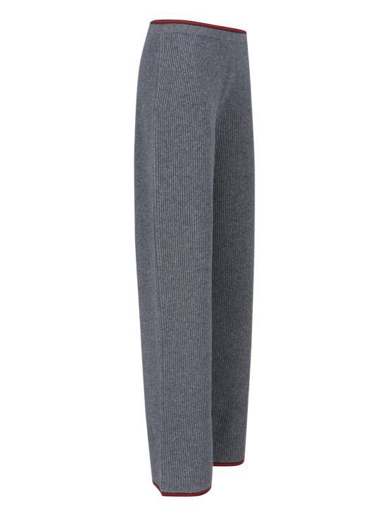 25FW 구찌 리브드 울 바지 835985 XKEVL 1073 Grey - GUCCI