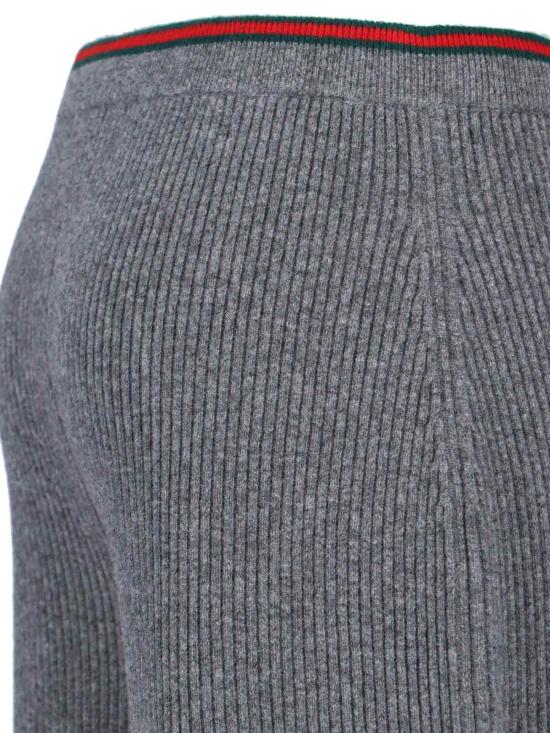 25FW 구찌 리브드 울 바지 835985 XKEVL 1073 Grey - GUCCI