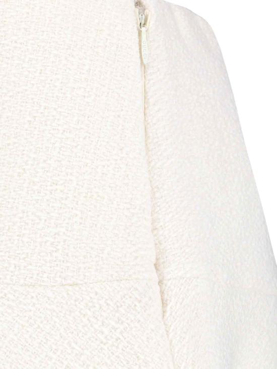 25FW 구찌 히든 사이드 울 스커트 826594 ZARWV 9003 White - GUCCI