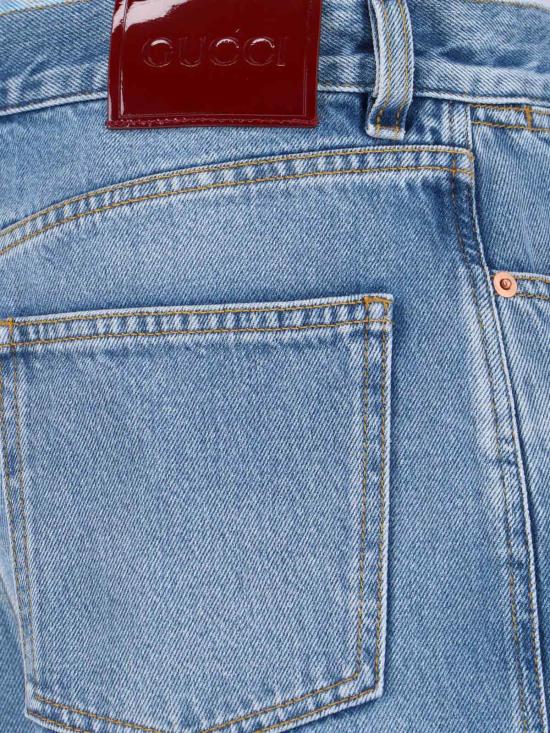 25FW 구찌 와이드 레그 데님 팬츠 816971 XDC7S 4009 Blue - GUCCI