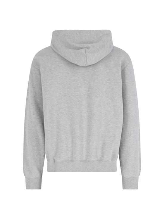 25FW 구찌 로고 프린트 코튼 저지 후드 티셔츠 788771 XJHDP 1230 Grey - GUCCI