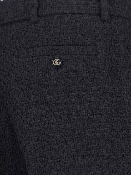 25FW 구찌 울 부클레 팬츠 837421 Z7ATM 1000 Black - GUCCI