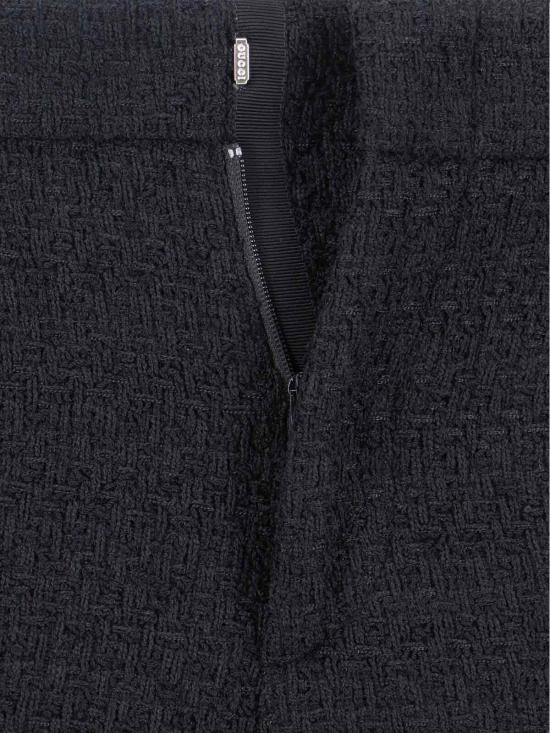 25FW 구찌 울 부클레 팬츠 837421 Z7ATM 1000 Black - GUCCI