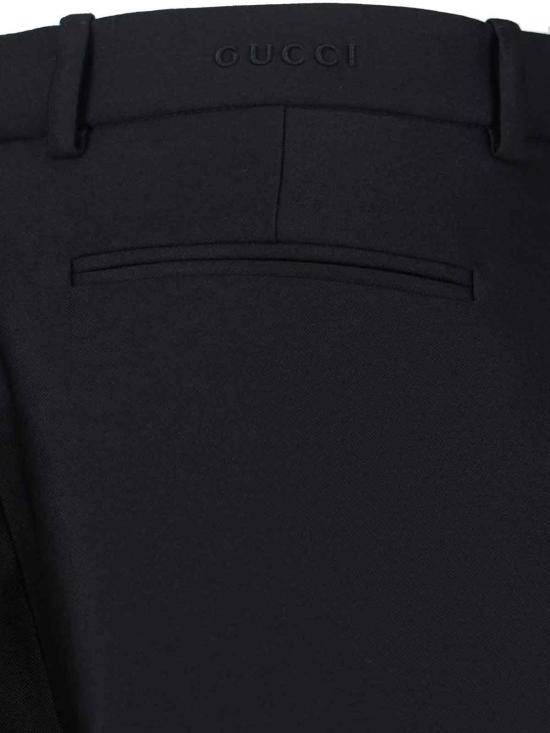 25FW 구찌 스트레이트 팬츠 827840 Z7AE7 1000 Black - GUCCI