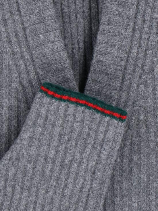 25FW 구찌 리브 펠터드 월 가디건 835979 XKEX6 1073 Grey - GUCCI