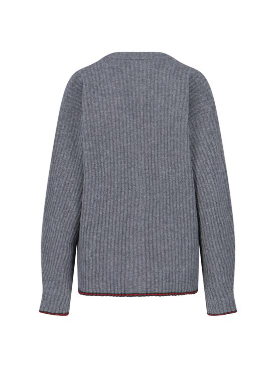 25FW 구찌 리브 펠터드 월 가디건 835979 XKEX6 1073 Grey - GUCCI