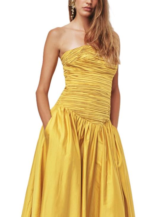 26SS 에이지 롱 원피스 26RE5587CHARSE Yellow - AJE